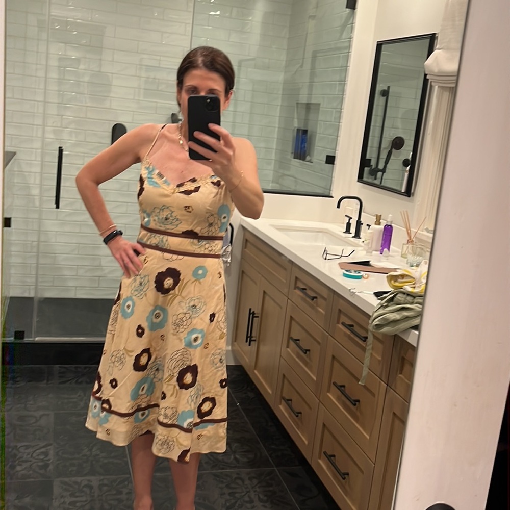 Vince fit & flare cotton dress